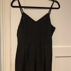 Full length black dress